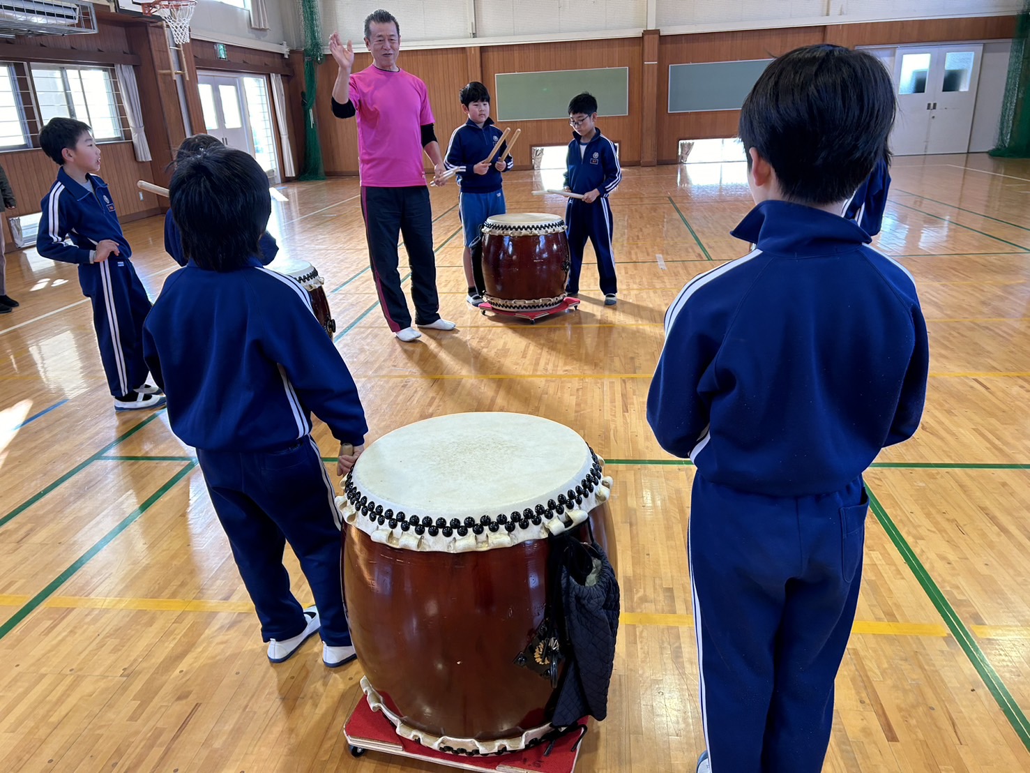 小学校和太鼓ワークショップ