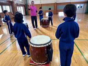 小学校和太鼓ワークショップ